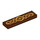 LEGO Reddish Brown Tile 1 x 4 with Gold Snake (2431 / 104512)