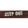 LEGO Brun rougeâtre Tuile 1 x 4 avec &#039;KEEP OUT&#039; sur wooden nailed sign Autocollant (2431)