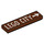 LEGO Reddish Brown Tile 1 x 4 with &#039;LEGO CITY&#039; and Arrow (2431)