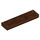 LEGO Reddish Brown Tile 1 x 4 with Wood Grain and 4 Nails Pattern (2431 / 10638)