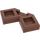 LEGO Brun rougeâtre Tuile 2 x 2 Coin avec Cutouts (27263)