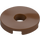 LEGO Reddish Brown Tile 2 x 2 Round with Hole in Center (15535)