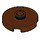 LEGO Reddish Brown Tile 2 x 2 Round with Stud (18674)