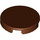 LEGO Reddish Brown Tile 2 x 2 Round with &quot;X&quot; Bottom (4150)