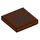 LEGO Brun rougeâtre Tuile 2 x 2 avec Noir pixel squares avec rainure (3068 / 102480)