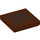 LEGO Reddish Brown Tile 2 x 2 with Black Pixel Squares with Groove (3068 / 102480)