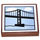 LEGO Brun rougeâtre Tuile 2 x 2 avec Bridge Painting avec rainure (3068 / 23035)