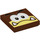 LEGO Rötlich-braun Fliese 2 x 2 mit Galoomba Gesicht mit Nut (3068 / 79558)