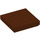 LEGO Reddish Brown Tile 2 x 2 with Groove (3068)