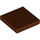 LEGO Reddish Brown Tile 2 x 2 with Groove (3068 / 88409)