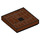LEGO Reddish Brown Tile 2 x 2 with Sandcrawler with Black square with Groove (3068 / 77268)