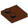 LEGO Roodachtig Bruin Tegel 2 x 2 met Studs Aan Rand (33909)