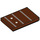 LEGO Rötlich-braun Fliese 2 x 3 mit Guitar Fretboard (Frets 10-13) (26603 / 80156)