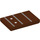 LEGO Reddish Brown Tile 2 x 3 with Guitar Fretboard (Frets 10-13) (26603 / 80156)