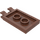 LEGO Reddish Brown Tile 2 x 3 with Horizontal Clips (Thick Open &#039;O&#039; Clips) (30350 / 65886)