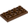 LEGO Reddish Brown Tile 2 x 4 Inverted (3395)