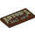 LEGO Reddish Brown Tile 2 x 4 with Antons&#039;s Bait Shop (35765 / 87079)