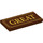 LEGO Reddish Brown Tile 2 x 4 with &quot;Great&quot; (87079 / 90844)
