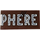 LEGO Reddish Brown Tile 2 x 4 with &#039;PHERE&#039; Sticker (87079)