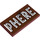 LEGO Reddish Brown Tile 2 x 4 with &#039;PHERE&#039; Sticker (87079)