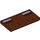 LEGO Reddish Brown Tile 2 x 4 with Pink and Brown Rectangles (79499 / 87079)