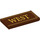 LEGO Reddish Brown Tile 2 x 4 with &#039;WEST&#039; (87079 / 90845)