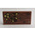 LEGO Reddish Brown Tile 2 x 4 with Wood Grain, 4 Screws, Gold Coins and Jewel Sticker (87079)