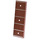 LEGO Marrón rojizo Plana 2 x 6 con Guitar Fretboard (Frets 5-9) (69729 / 80159)