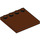 LEGO Brun rougeâtre Tuile 4 x 4 avec Goujons sur Bord (6179)