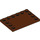 LEGO Reddish Brown Tile 4 x 6 with Studs on 3 Edges (6180)