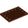 LEGO Reddish Brown Tile 4 x 6 with Studs on 3 Edges (6180)