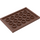 LEGO Reddish Brown Tile 4 x 6 with Studs on 3 Edges (6180)