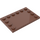 LEGO Reddish Brown Tile 4 x 6 with Studs on 3 Edges (6180)