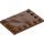 LEGO Reddish Brown Tile 4 x 6 with Studs on 3 Edges (6180)