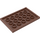 LEGO Rötlich-braun Fliese 4 x 6 mit Bolzen auf 3 Edges (6180)