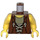 LEGO Rötlich-braun Torso, Reddish-Brown Tied Waistcoat, Dark Tan Vest und Gelb Hände (973 / 76382)
