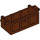 LEGO Reddish Brown Treasure Chest Bottom with Slots in Back (4738 / 54195)