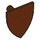 LEGO Reddish Brown Triangular Shield (Short) (3846)