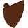 LEGO Reddish Brown Triangular Shield (Short) (3846)