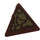 LEGO Reddish Brown Triangular Sign with Dark Tan Scales (Pattern 2) Sticker with Split Clip (30259)