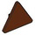 LEGO Reddish Brown Triangular Sign with Split Clip (30259 / 39728)