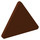 LEGO Brun rougeâtre Triangulaire Sign avec clip fendu (30259 / 39728)