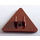 LEGO Rötlich-braun Dreieckig Sign mit geteiltem Clip (30259 / 39728)