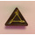 LEGO Brun rougeâtre Triangulaire Sign avec Thee Broomsticks logo Autocollant avec clip fendu (30259)