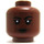 LEGO Rötlich-braun Vice Admiral Sloane Minifigure Kopf (Sicherheitsbolzen) (3626 / 100516)