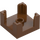 LEGO Reddish Brown Wall 2 x 2 x 1 with Knob (3131)