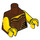 LEGO Reddish Brown Warrior Woman Torso (973 / 88585)