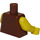 LEGO Reddish Brown Warrior Woman Torso (973 / 88585)