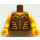 LEGO Rötliches Braun Warrior Frau Torso (973 / 88585)