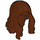LEGO Brun rougeâtre Ondulé Longue Cheveux avec Parting (33461 / 95225)